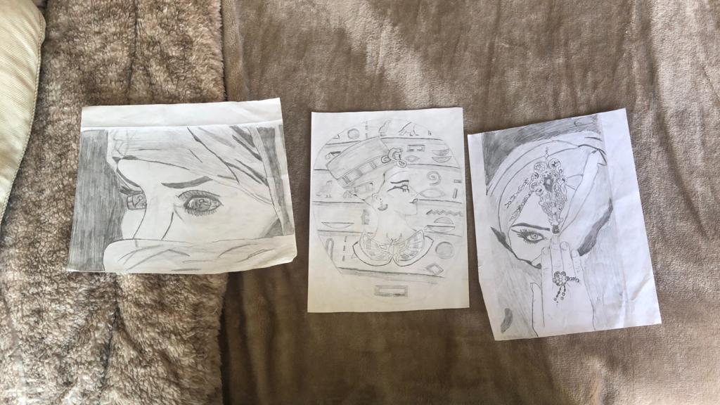 Jorge&rsquo;s paintings and calligraphy 