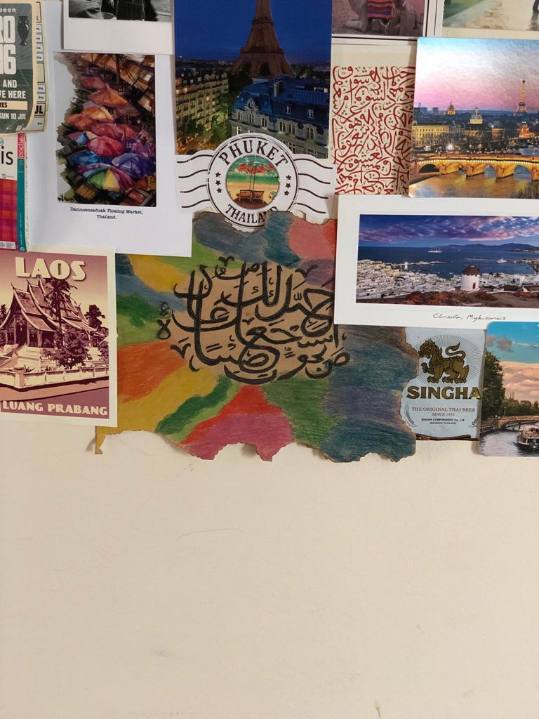 Jorge&rsquo;s paintings and calligraphy 